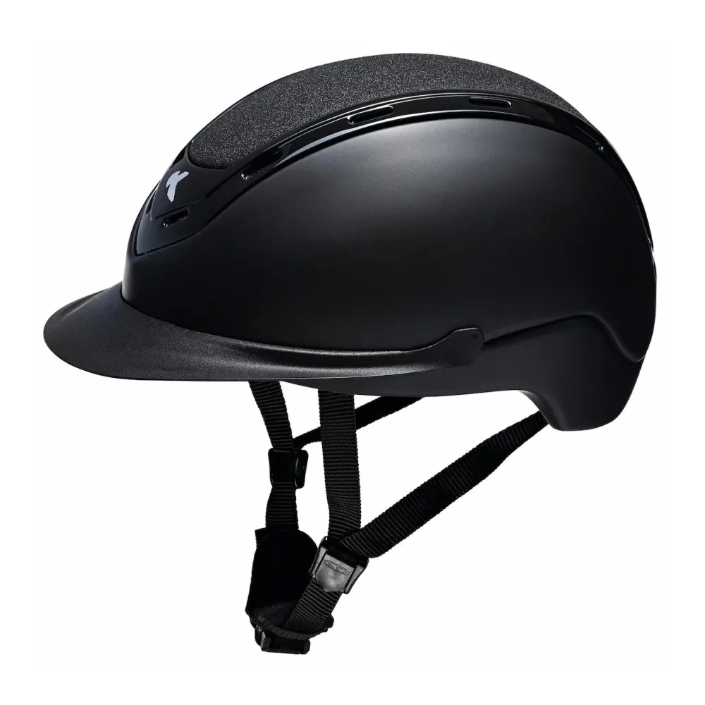 KED Reithelm NOMIC 552 - Black Matt Dark Shine -  Farbe: Black Matt Dark Shine, Grösse Reithelm: M 52-58