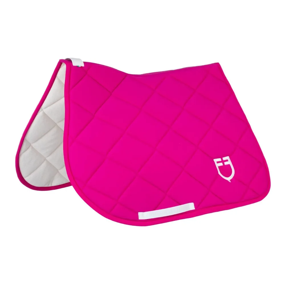 Equestro Springschabracke GP ohne Umrandung - Fuchsia/Weiss -  Grösse Schabracken: Full, Farbe: Fuchsia/Weiss