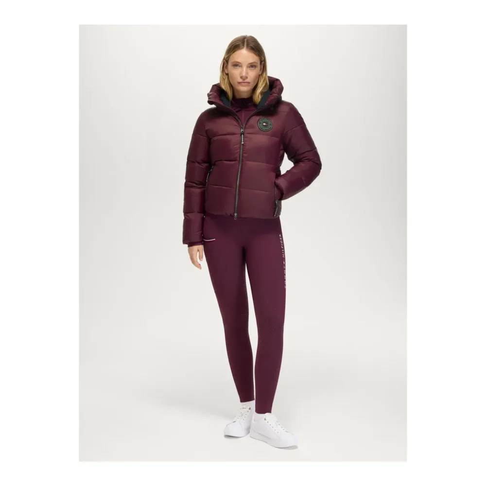 Tommy Hilfiger Equestrian Pufferjacke Glendale Damen Deep Burgundy