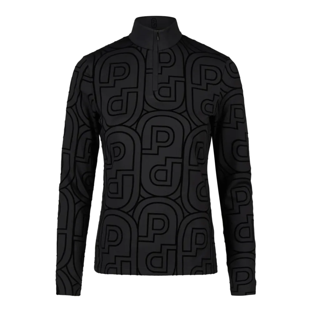 Pikeur Selection Zip Shirt Print Damen Schwarz