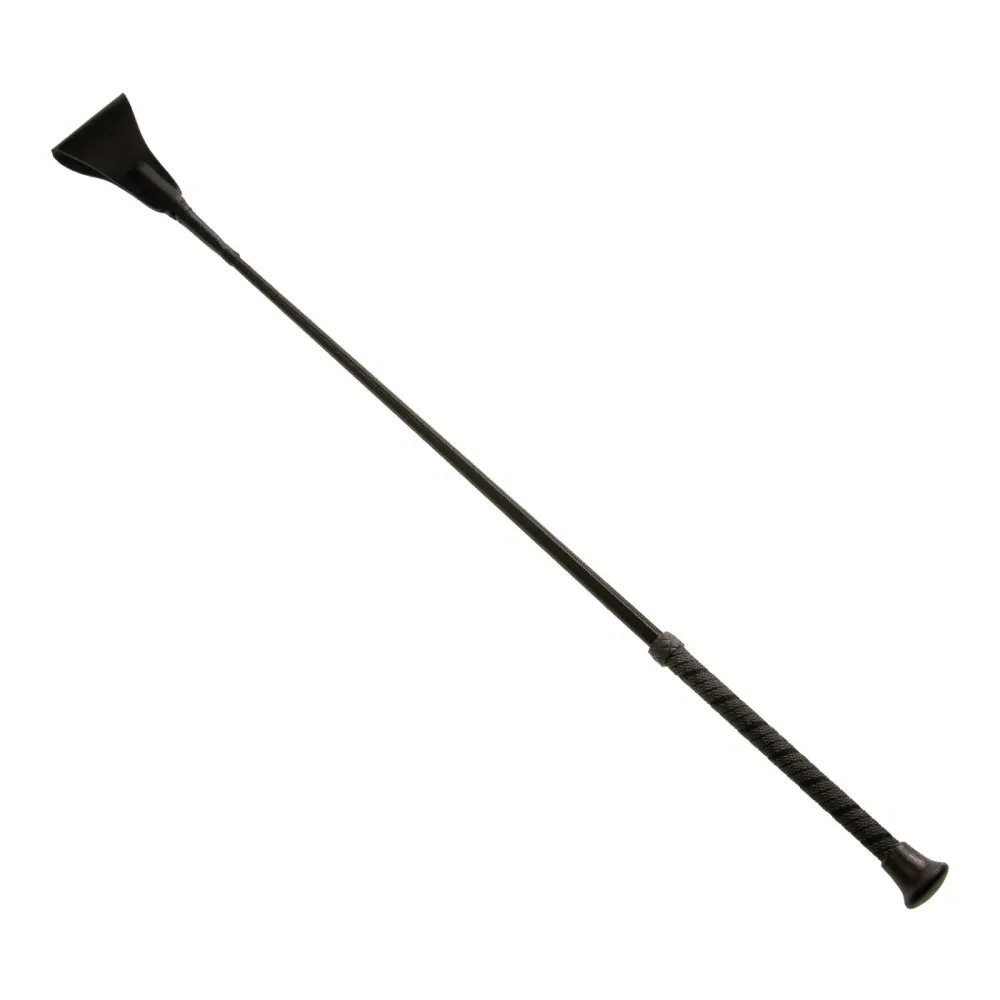 Fleck Springgerte/ Nylongespinst fein mit Wickelgriff - schwarz