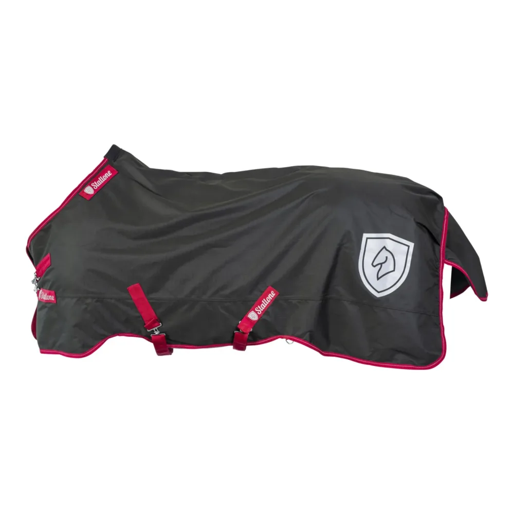 Stallone Winterdecke 300 g Outdoor Super Guard Fleece - Schwarz -  Grösse Pferdedecken: 115 cm