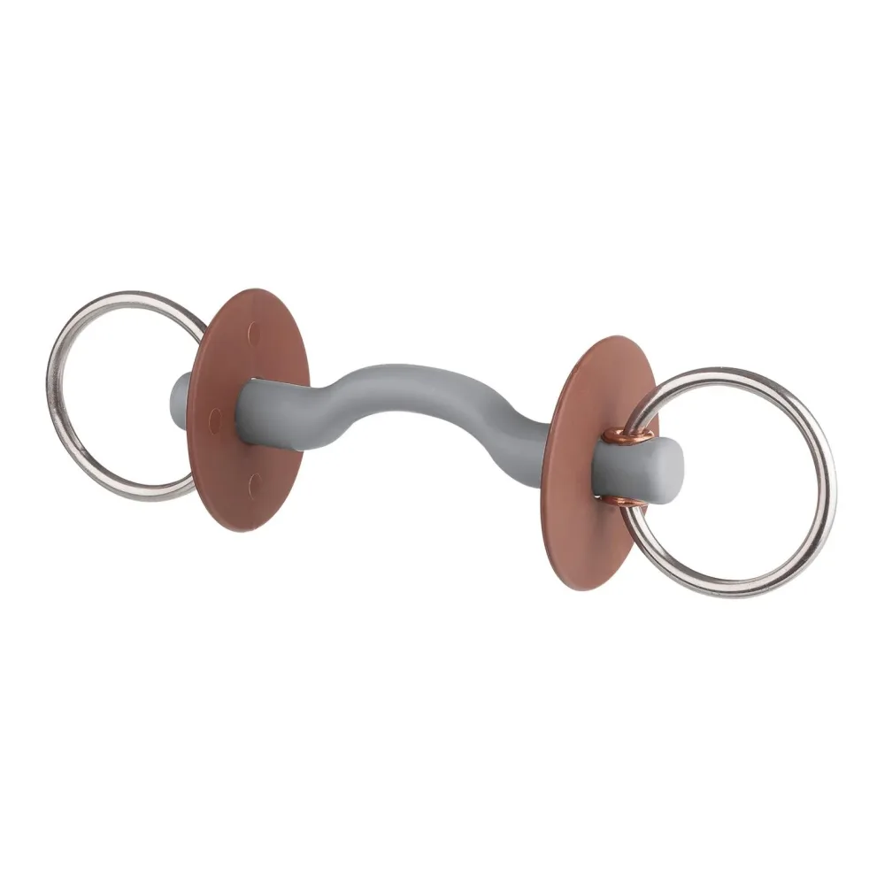 Beris Gebisse Wassertrense Zungenbogenstange soft 6cm - Weiss -  Gebisslängegrösse: 12.0 cm