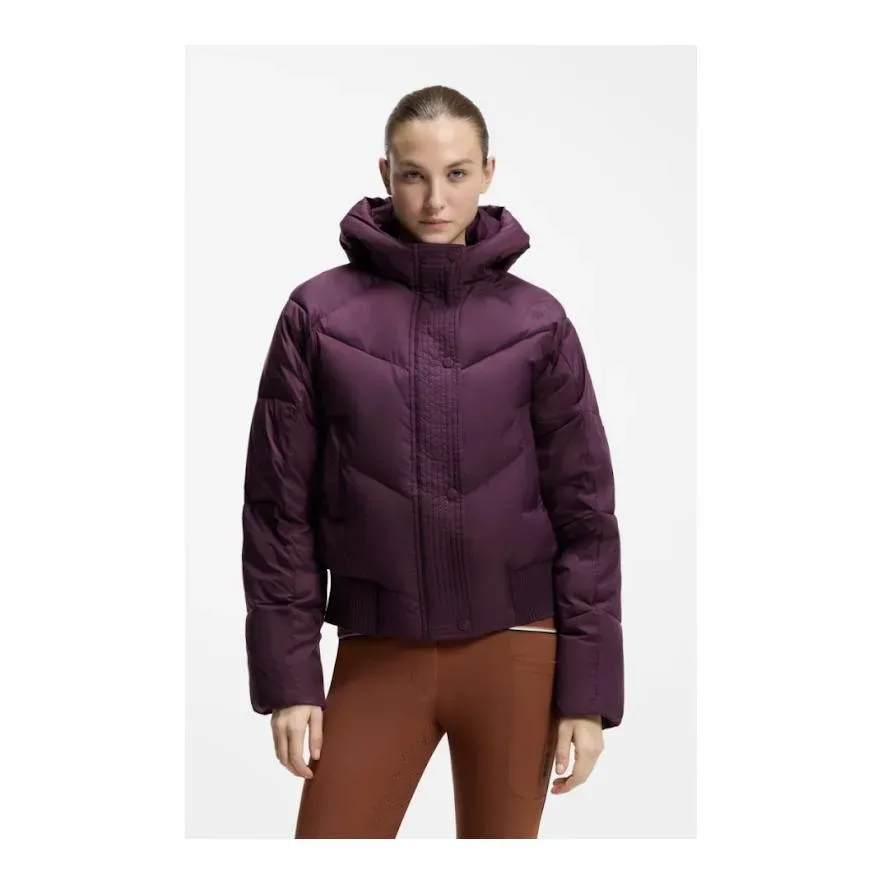 BOSS Equestrian Marsha Bomber Puffer Jacke Damen Deep Purple