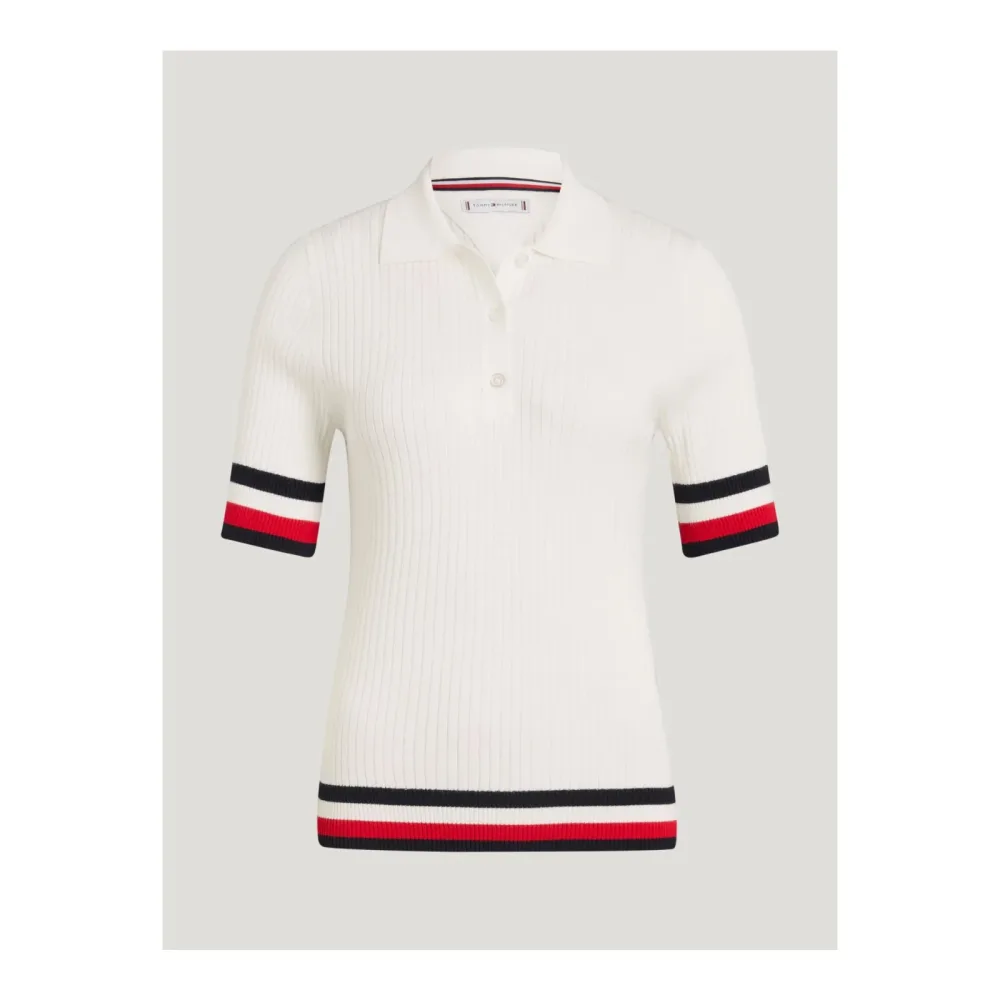 Tommy Hilfiger Equestrian Pullover Polo Lenox Damen - Ecru -  Farbe: Ecru, Grösse Bekleidung Damen: XS