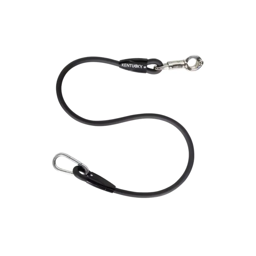 Kentucky Hänger- & Anbindeplatzstrick Silikon - Schwarz -  Grösse: 70 cm, Farbe: Schwarz