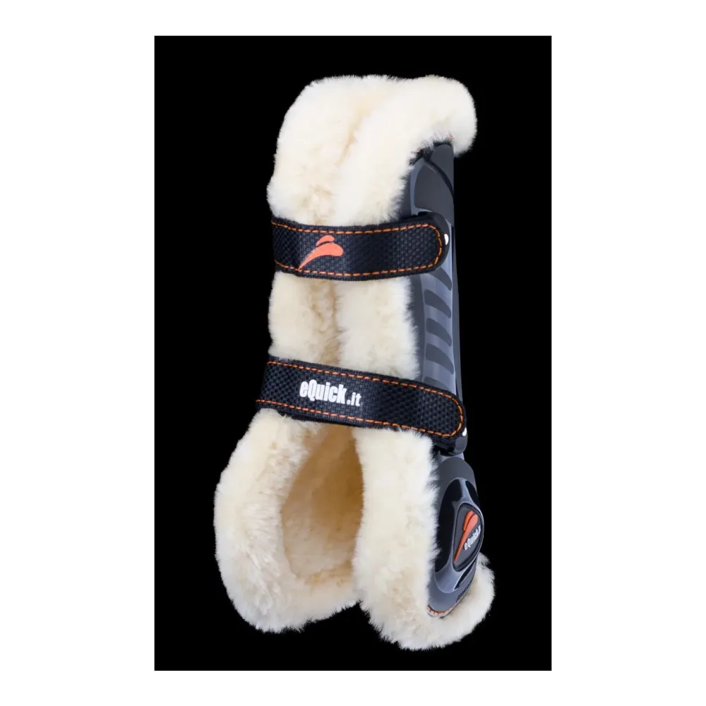 eQuick Gamaschen eSHOCK FLUFFY - Schwarz -  Farbe: Schwarz, Grösse: L