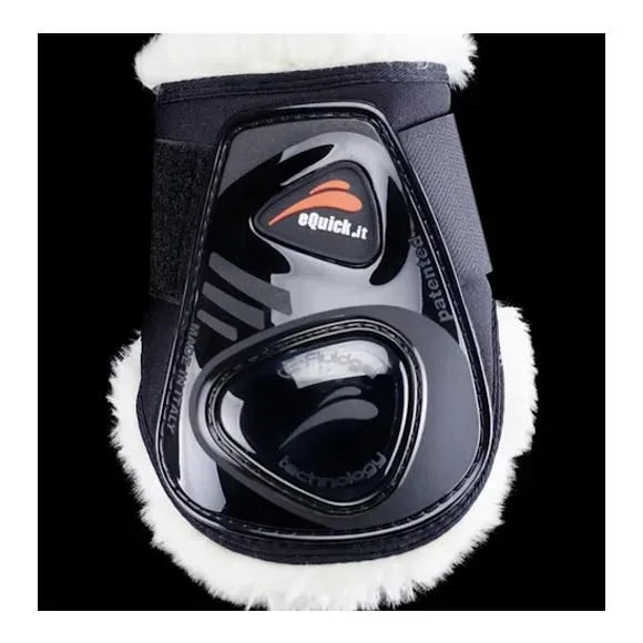 eQuick Streichkappen eSHOCK LEGEND VELCRO FLUFFY - Schwarz -  Farbe: Schwarz, Grösse: L
