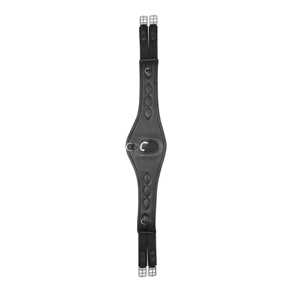 Waldhausen Ledersattelgurt Comfort - Schwarz -  Länge: 110 cm, Farbe: Schwarz