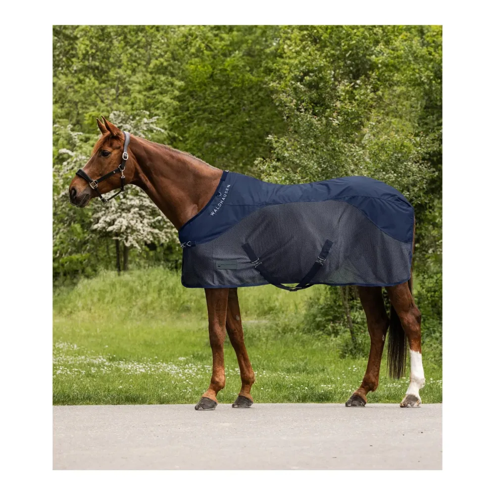 Waldhausen Regen-Fliegendecke Comfort - Nachtblau -  Farbe: Nachtblau, Grösse: 125 cm