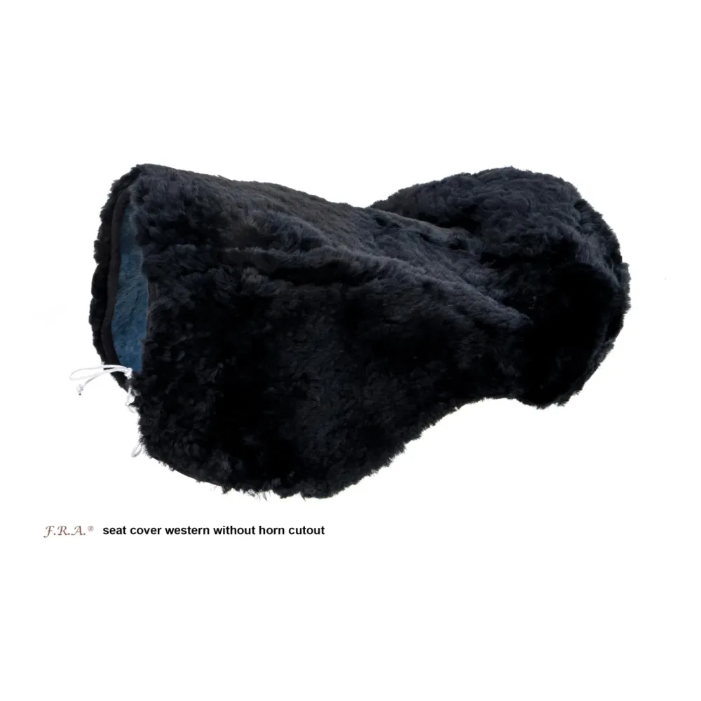 F.R.A Sattelsitzbezug Western (ohne Hornausschnitt) - Schwarz -  Farbe: Schwarz, Grösse: One Size