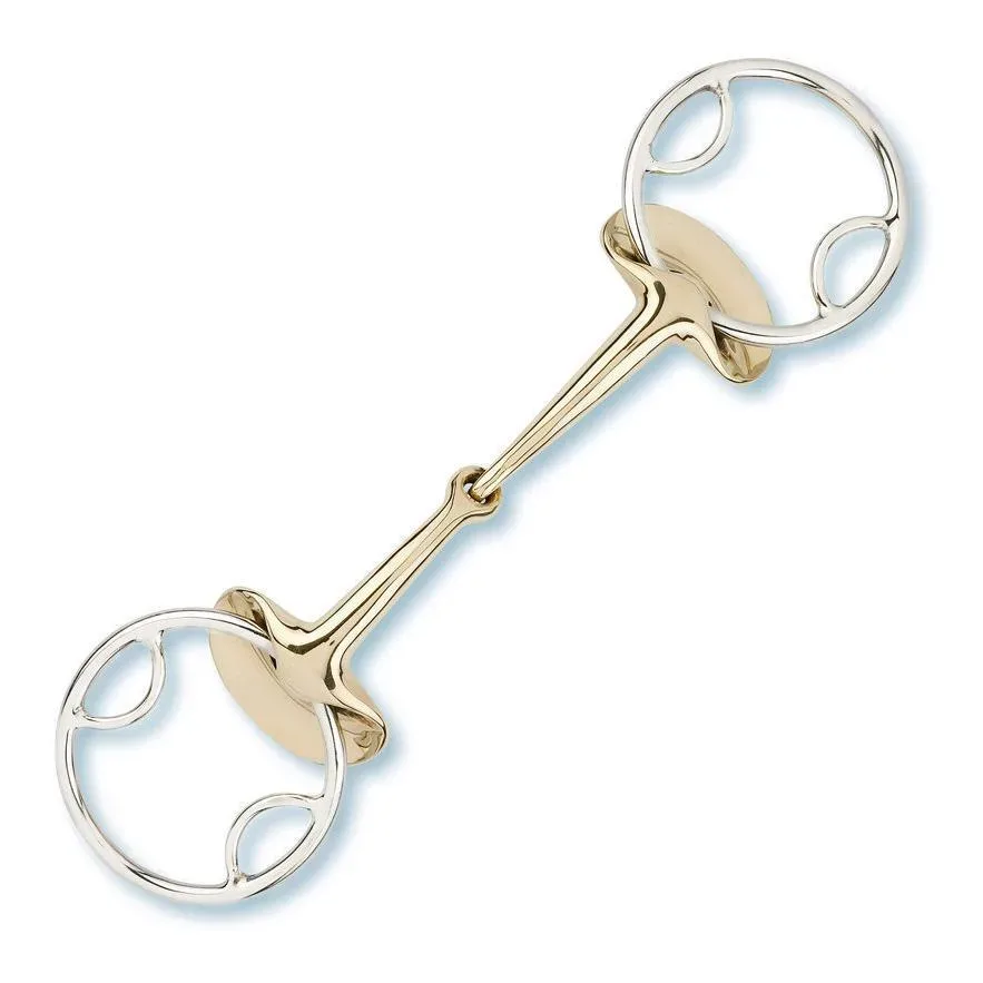 Stübben Golden Wings 4in1 Trense einfach gebrochen - Gold/Silber -  Gebisslängegrösse: 13.5 cm