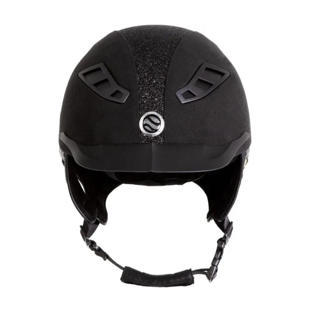 Back on Track Reithelm EQ3 Microfibre Black Sand Damen - schwarz Reithelmgrössen: 50-53