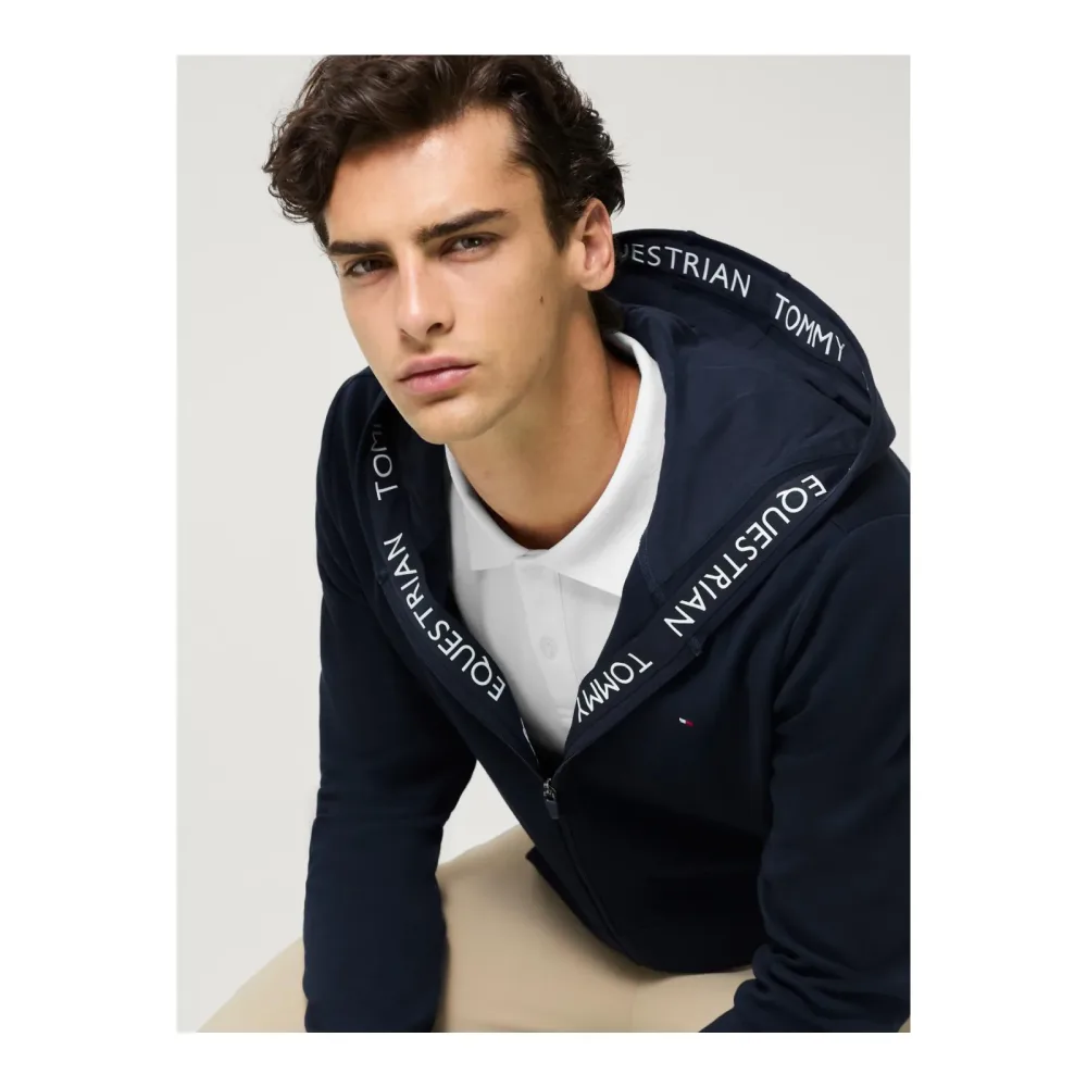 Tommy Hilfiger Equestrian Hoodie Ventura Zipup Herren - Desert Sky -  Grösse: M