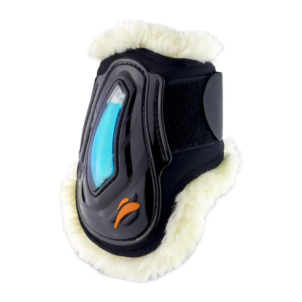 eQuick Streichkappen eAIRSHOCK VELCRO FLUFFY - Schwarz -  Farbe: Schwarz, Grösse: S