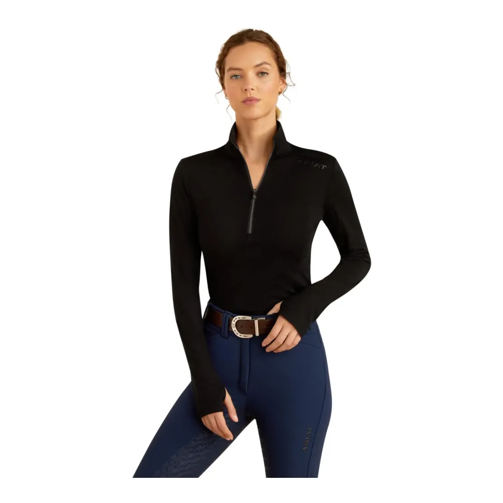 Ariat Cheviot 1/4 Zip Baselayer - Black -  Grösse: XS, Farbe: Black