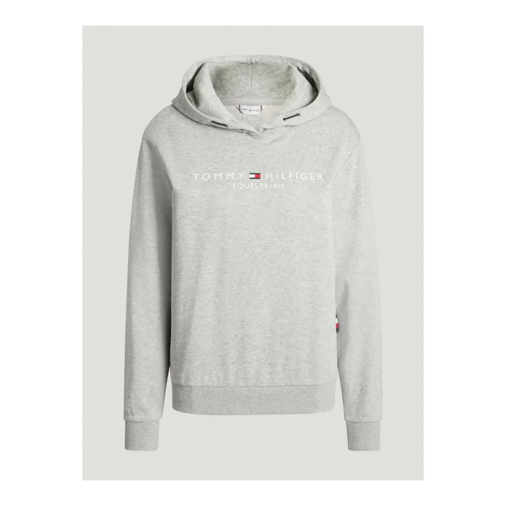 Tommy Hilfiger Equestrian Hoodie Anniversary Damen - Grey Melange -  Farbe: Grey Melange, Grösse: S