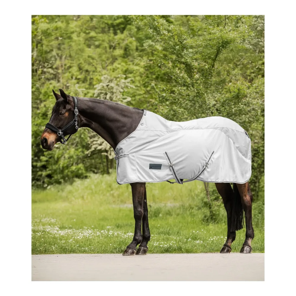 Waldhausen Regen-Fliegendecke Protect - Silbergrau -  Farbe: Silbergrau, Grösse Pferdedecken: 125 cm