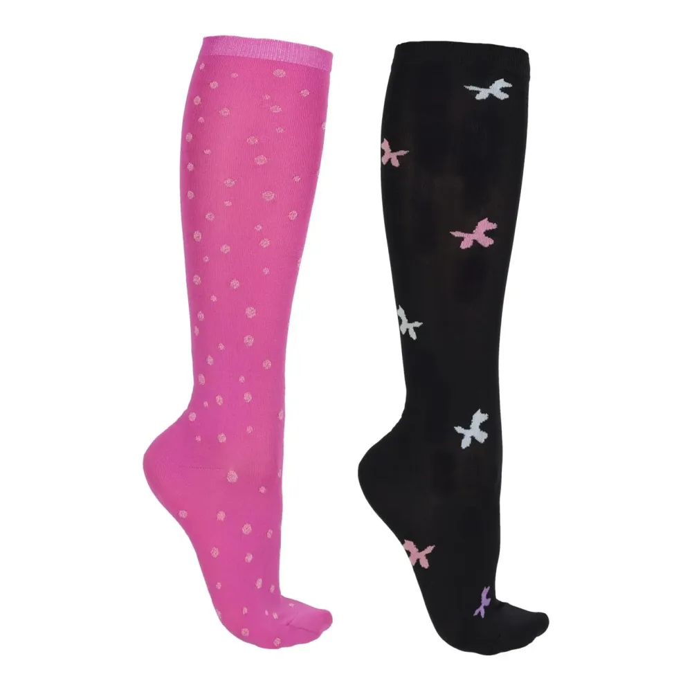 QHP Kniestrümpfe Geschenkbox Isalyn (2er-Pack) Unicorn Dream