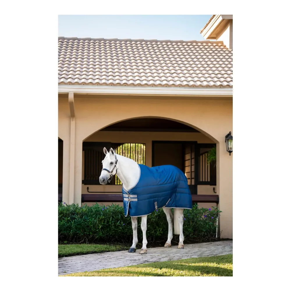 Horseware Stalldecke Amigo Ripstop Insulator Stable 100g - Navy/Titanium Grey -  Grösse Pferdedecke: 145 cm
