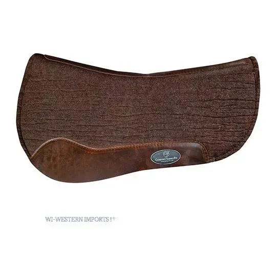 Western Imports Filzpad Supreme halbrund - Choco -