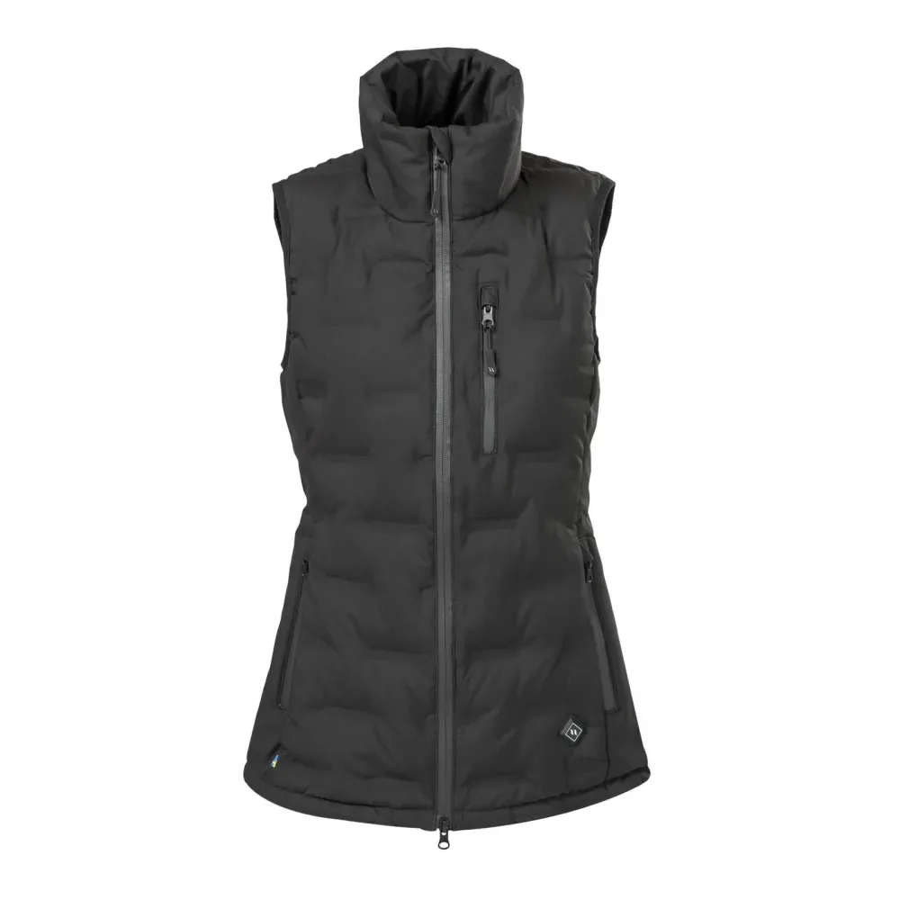 Back on Track Katla - Womens Beheizte Steppweste - Schwarz -  Grösse: M