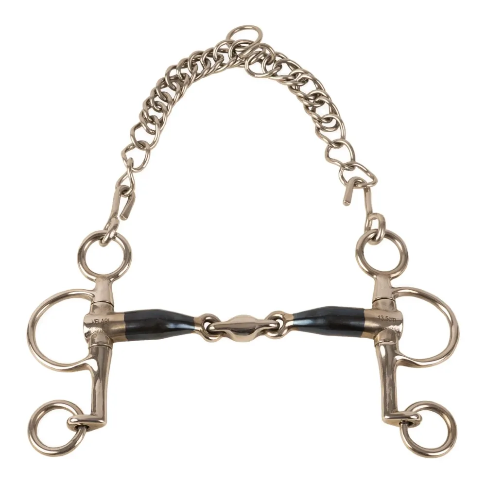 Velari Doppelt Gebrochene Pelham Kurz Sweet Iron 16mm Gebisslängegrösse: 11.5 cm