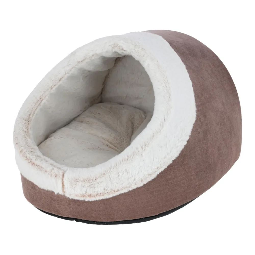 Kerbl Pet Kuschelhöhle Jana - Cappuccino -  Farbe: Cappuccino, Breite Länge Höhe: 43 x 54 x 35 cm