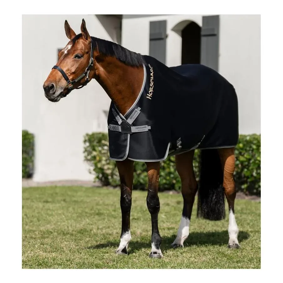 Horseware Abschwitzdecke Rambo Airmax - Black/Thunderstorm Grey & Silver -  Grösse: 130 cm, Farbe: Black/Thunderstorm Grey & Silver