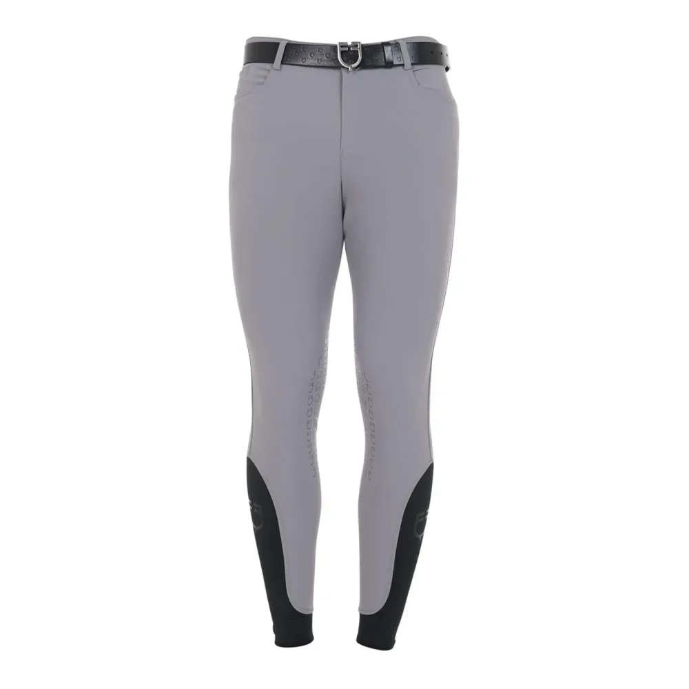 Equestro Reithose Caspar Kniebesatz Jungs - Frost Grau -  Kleidergrössen Teenager: 164, Farbe: Frost Grau
