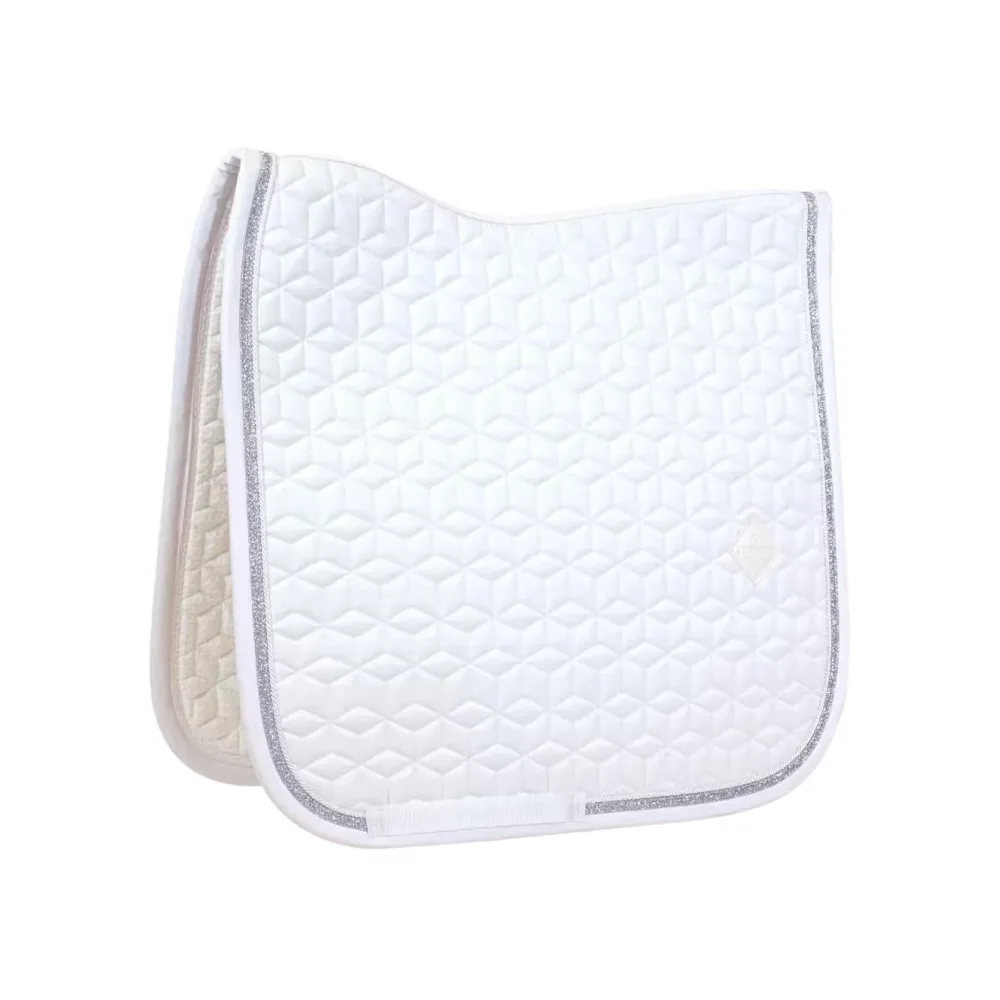 Kentucky Schabracke glitter rope dressage - Weiss/Weiss -  Grösse: One Size, Farbe: Weiss/Weiss