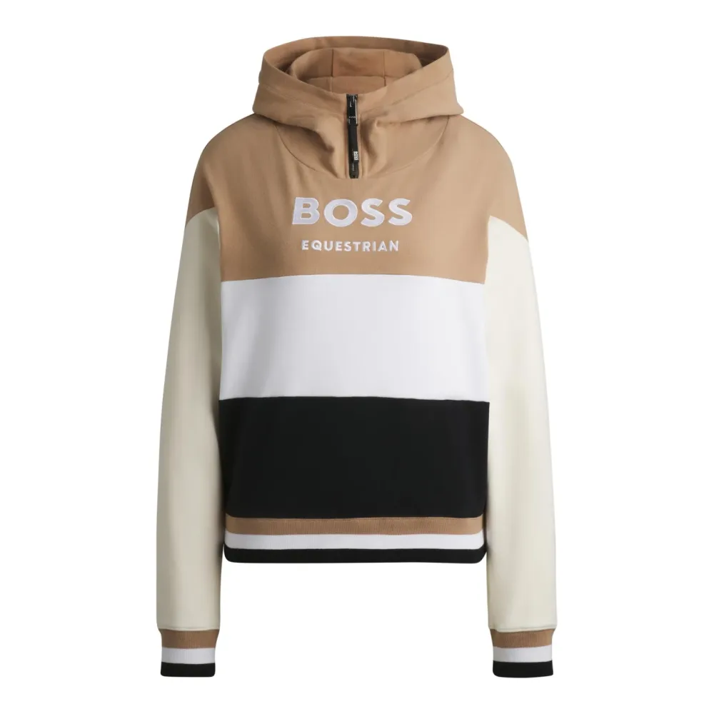 BOSS Equestrian Hoodie Faye - Camel -  Farbe: Camel, Grösse: L