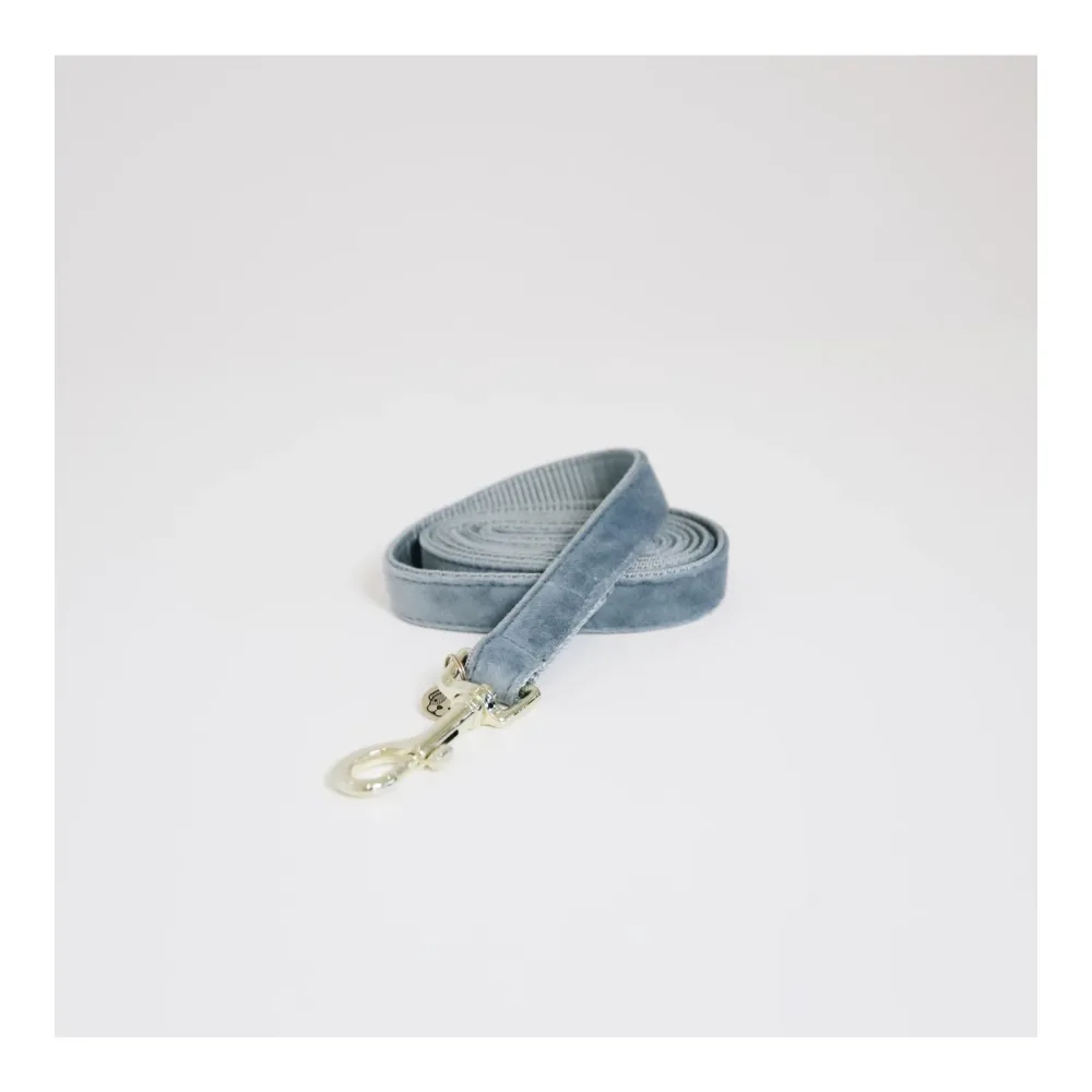 Kentucky Dogwear Hundeleine Velvet - light blue Farbe: Light Blue, Länge: 120 cm