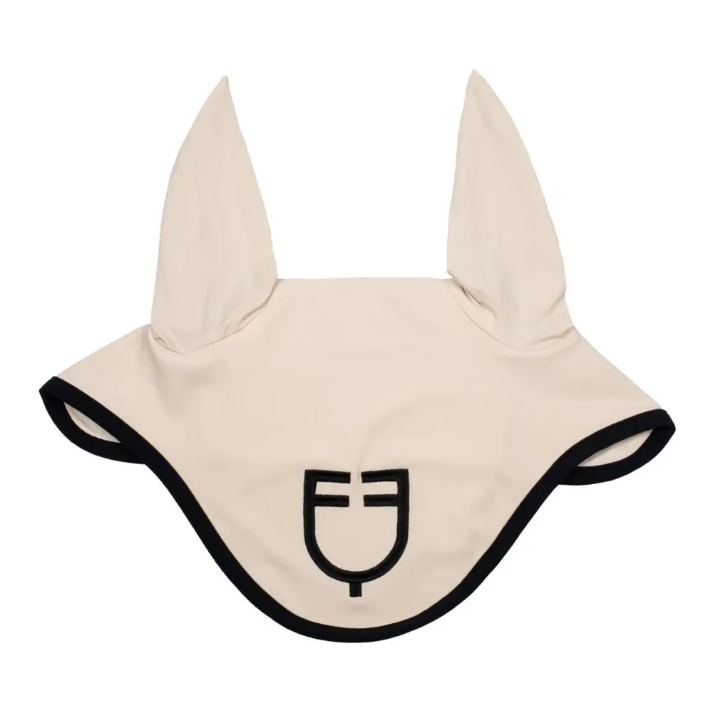 Equestro Ohrengarn Black Line Logo - Beige -  Grösse: Pony, Farbe: Beige
