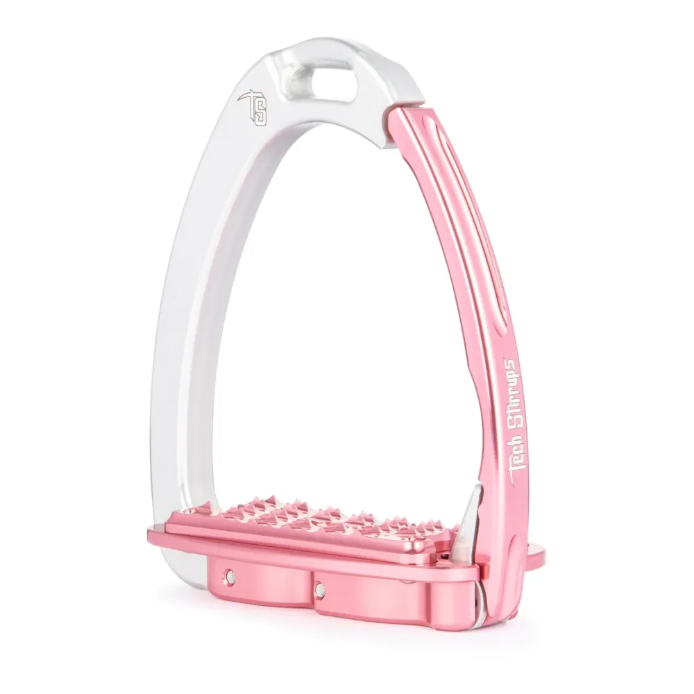 Tech Stirrups Sicherheitssteigbügel Venice Sloped Evo - Silver/Pink -  Grösse: One Size, Farbe: Silver/Pink