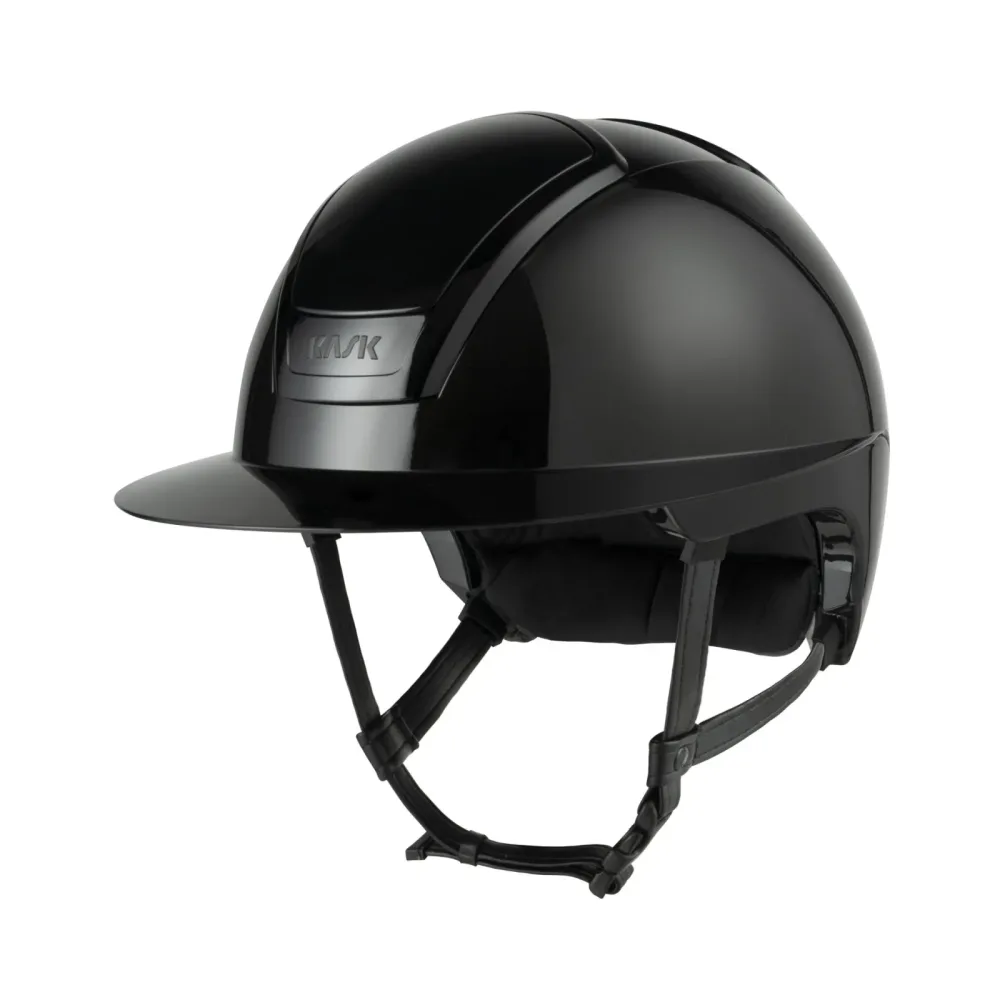 KASK Reithelm Nemesi Shine WP - schwarzer Kinnriemen Black