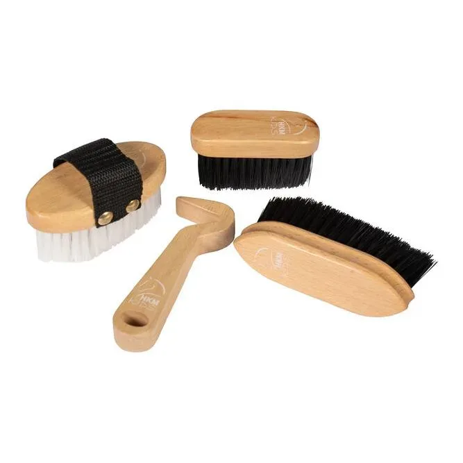 HKM Putzset Holz Hobby Horsing - Natur -
