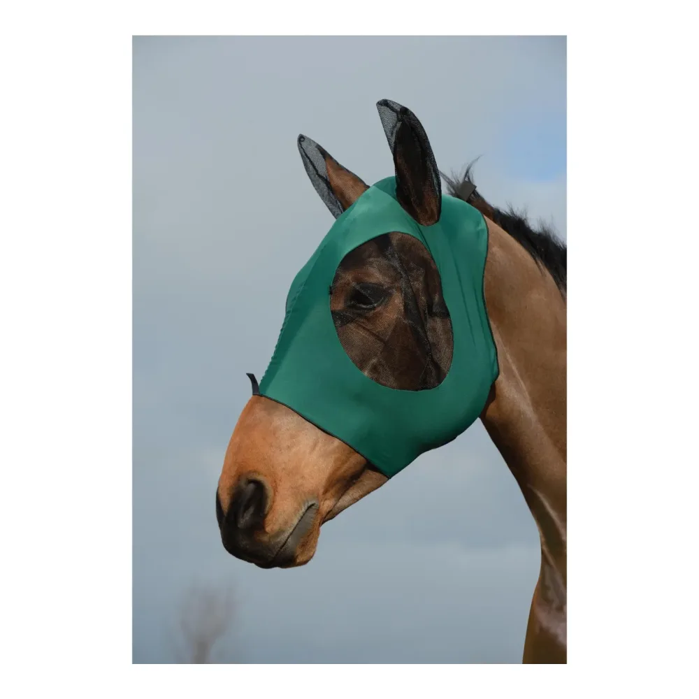 Weatherbeeta Fliegenmaske stretch - Tannengrün -  Grösse Pferd: Pony, Farbe: Tannengrün