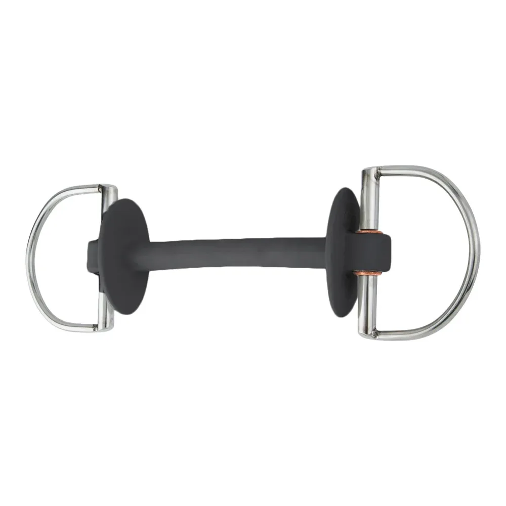 Beris Gebisse D-Ring Gebiss Prime extra soft - Silber/Schwarz -  Gebisslängegrösse: 13.0 cm