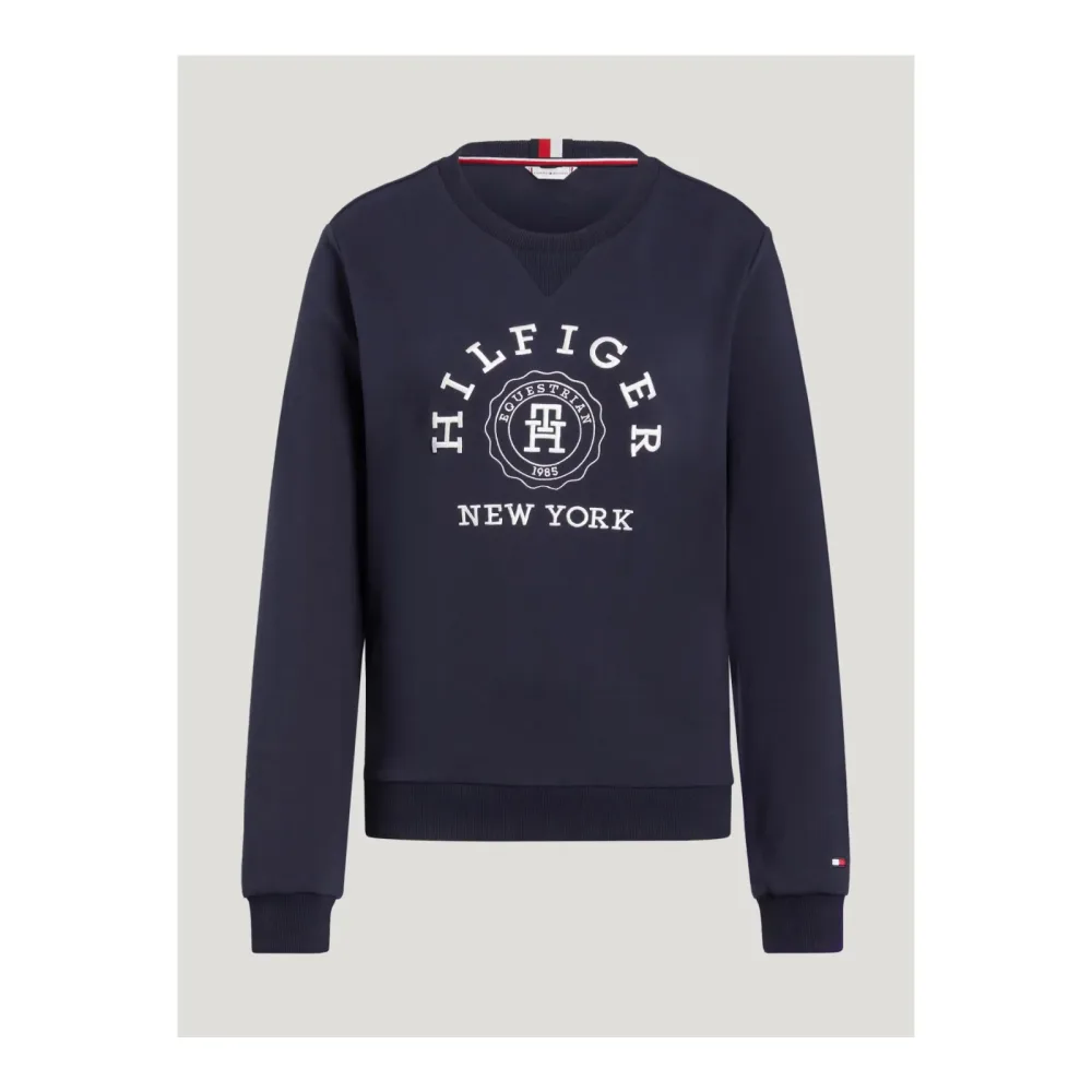 Tommy Hilfiger Equestrian Sweatshirt Evans Damen - Desert Sky -  Farbe: Desert Sky, Grösse Bekleidung Damen: L