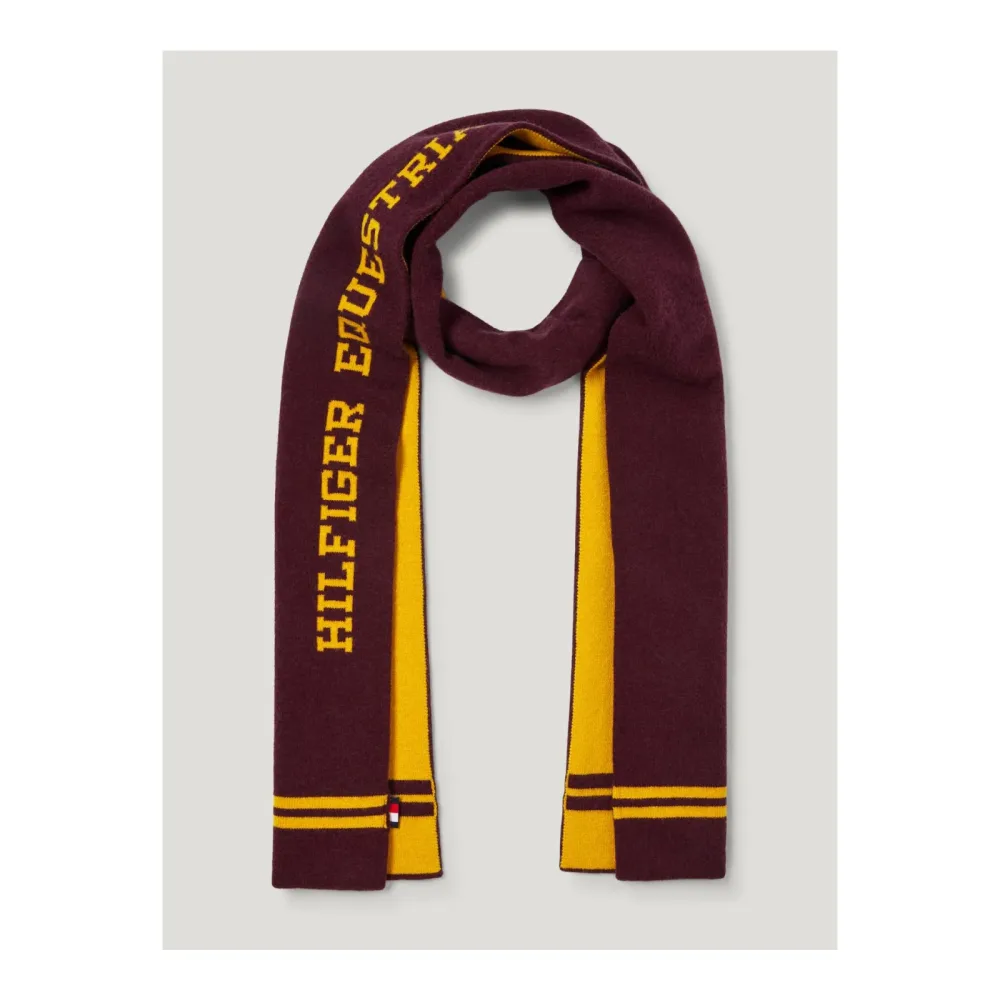 Tommy Hilfiger Equestrian Schal Vanderbilt Unisex Deep Burgundy