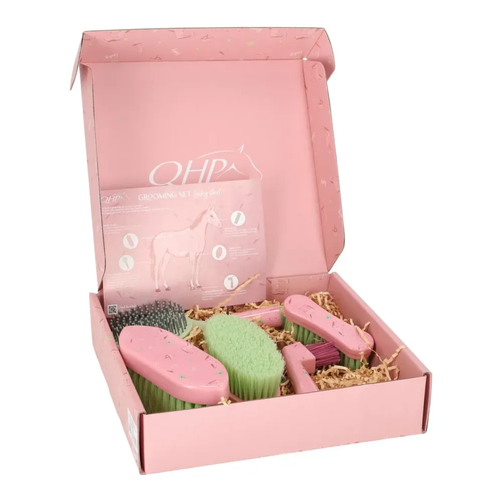 QHP Bürstenset lucky Start Soft Pink