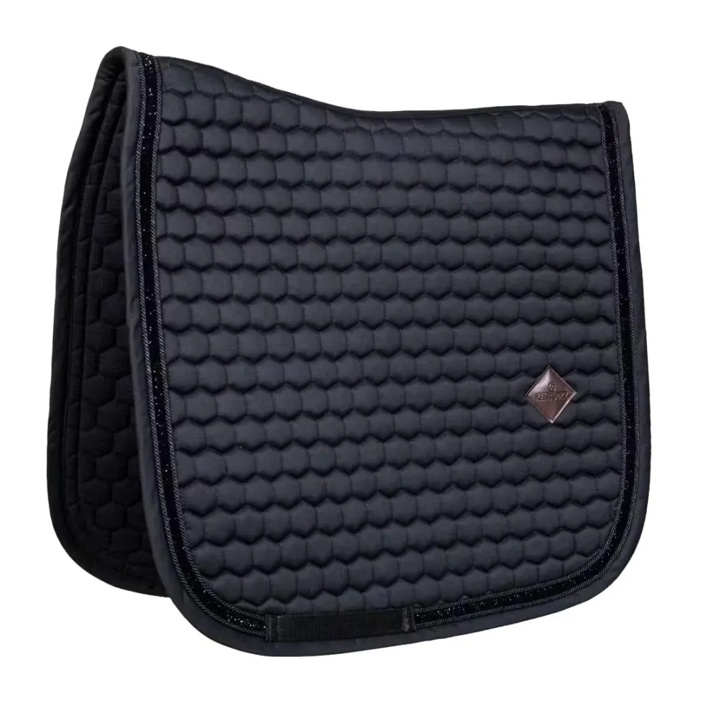 Kentucky Schabracke glitzer band Dressur - Schwarz -  Grösse: One Size, Farbe: Schwarz