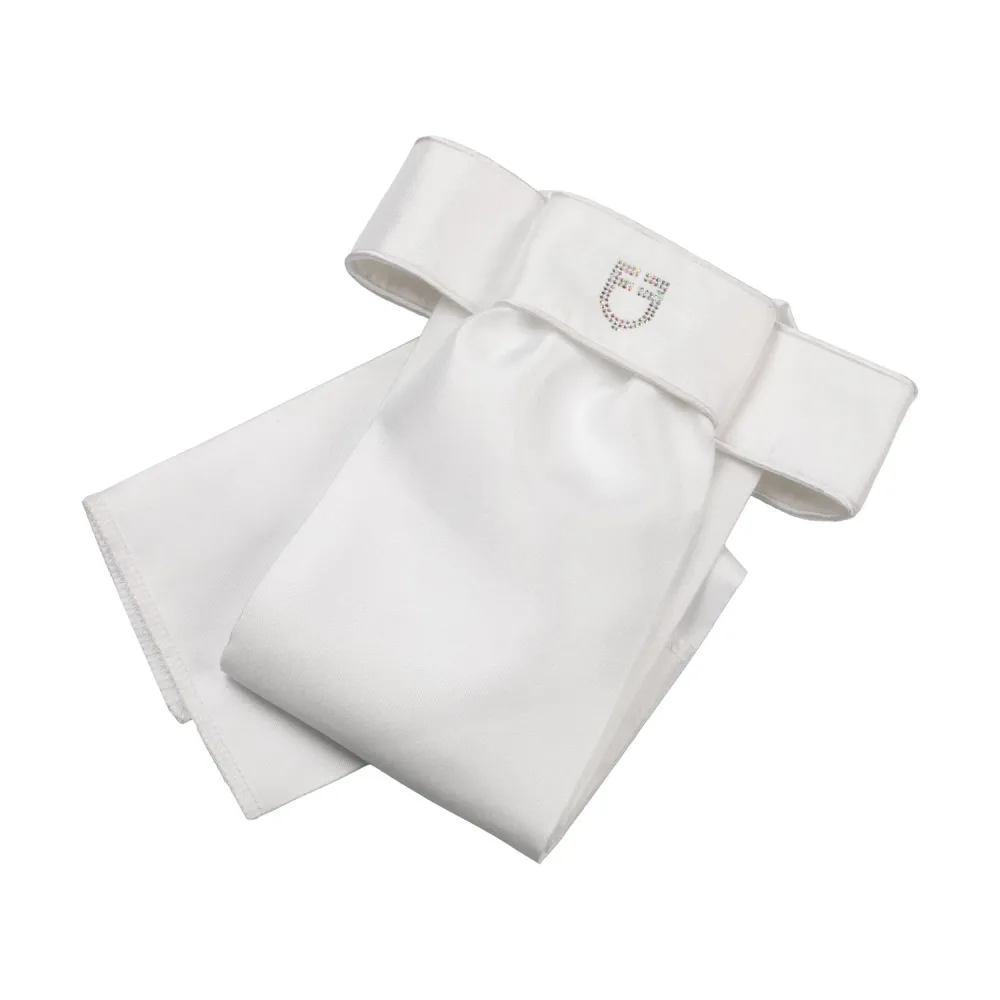 Equestro Plastron Impero - Weiss/Weiss -  Farbe: Weiss/Weiss, Grösse: One Size