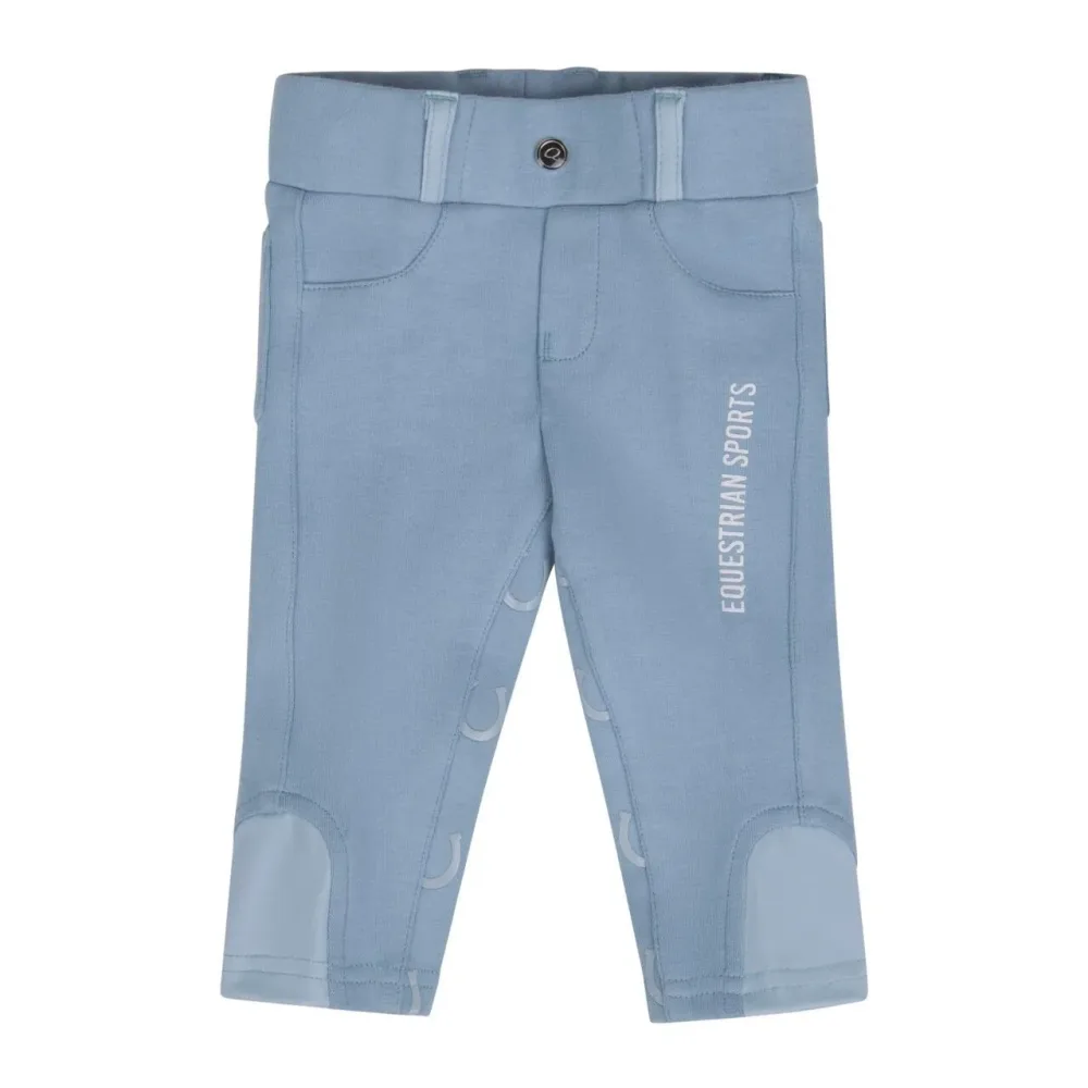 QHP Reithose Junior Bobby - Baby Blau -  Grösse Bekleidung Kinder: 68, Farbe: Baby Blau