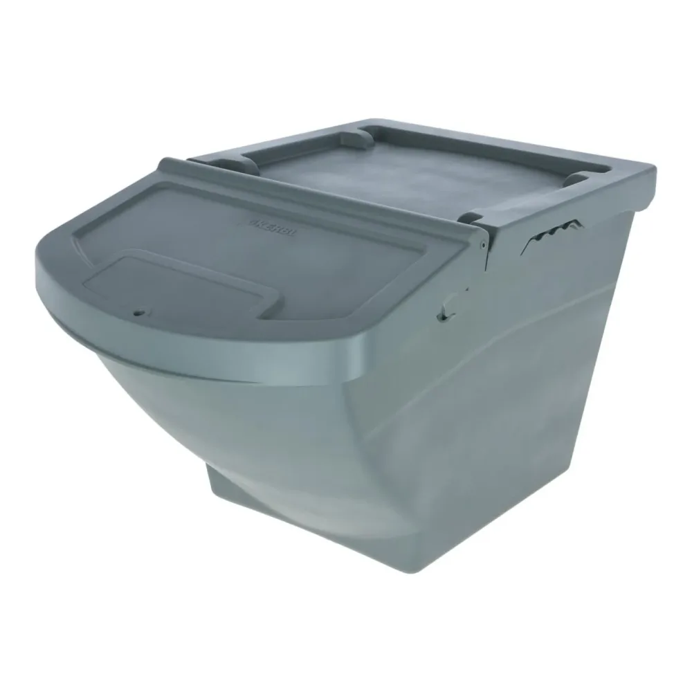 Kerbl Futterbox stapelbar - Grau -  Grösse: 60 L