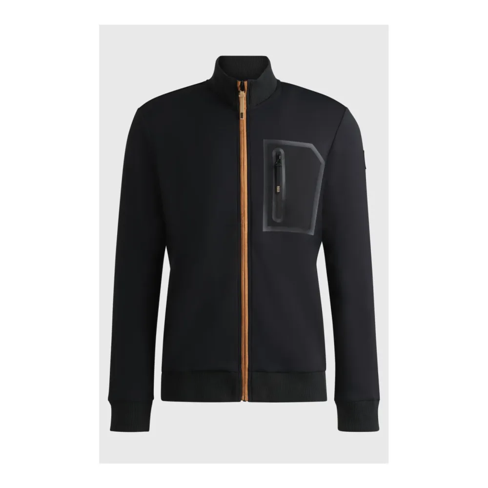 BOSS Equestrian Funkionsstrickjacke Sammy Herren - Black -  Grösse Bekleidung Herren: S