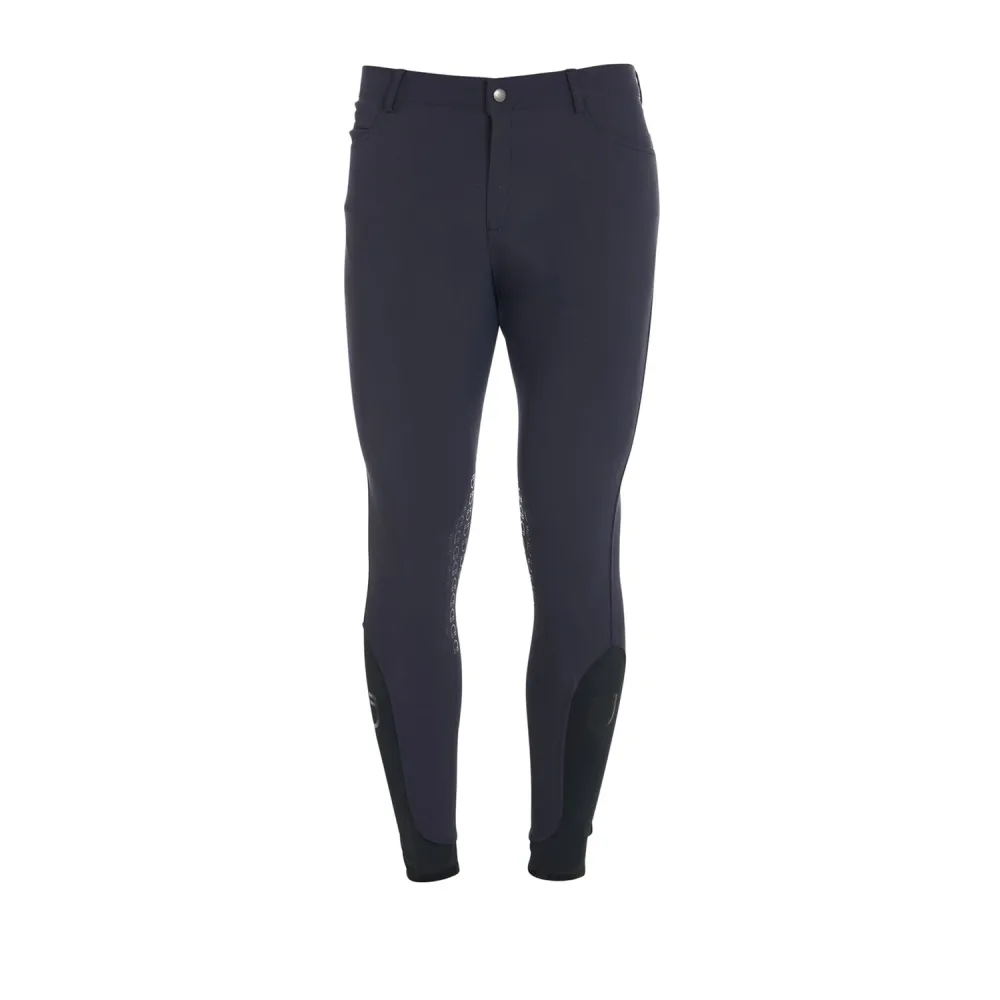 Equestro Reithose Caspar Kniebesatz Herren - Navy -  Kleidergrösse Herren DE/IT: DE: 48 / IT: 54, Farbe: Navy