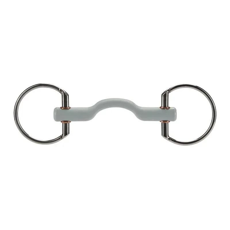 Beris Gebisse Olivenkopfgebiss mit Zungenbogenstange soft - Grau/Silber -  Gebisslängegrösse: 14.0 cm