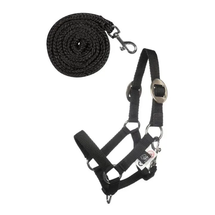 HKM Halfter und Strick -Hobby Horsing Basic - Schwarz -  Keine Grösse: One Size, Farbe: Schwarz
